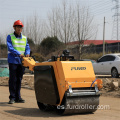 550 kg caminando detrás del rodillo compactador de la máquina compactadora de doble tambor